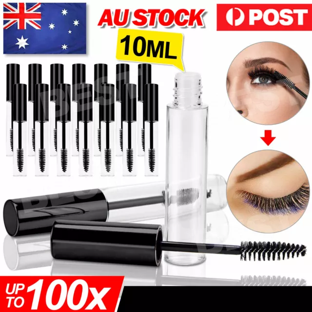 10ML Portable Eyelash Tube Empty Mascara Cream Vial Container Travel Bottles AU