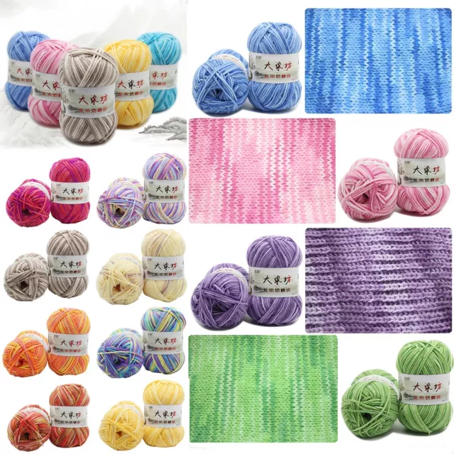 Chic 23 Colors Super Soft Smooth Cotton Yarn hand Baby Knitting Wool Yarn