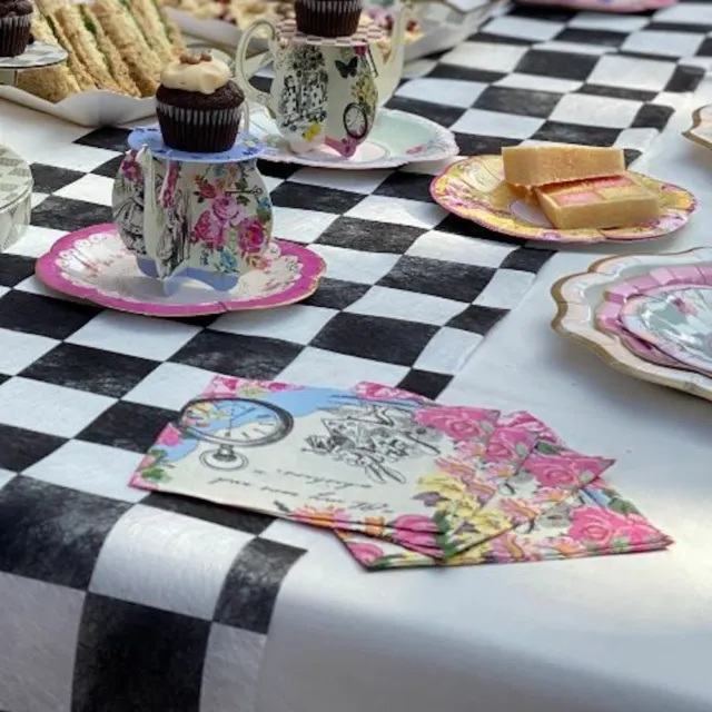 Alice In Wonderland Paper Napkins | Floral Wonderland Mad Hatters Tea Party x20