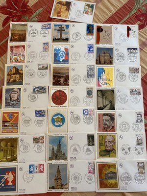 lot enveloppes 1er jour 1977
