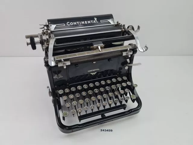 Schreibmaschine Continental Wanderer schwarz alt antik Bürotechnik #243459