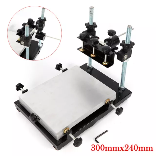 300x240mm Manual Solder Paste Printing Machine PCB SMT Stencil Printer