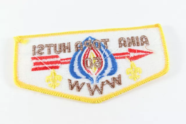 Vintage Aina Topa Hutsi #60 OA Order Arrow WWW Boy Scouts America Flap Patch 3
