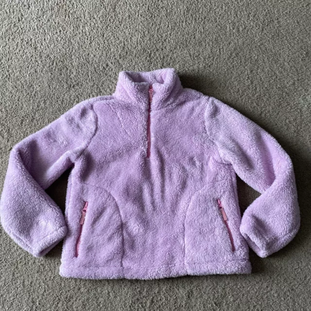 Girls Crewcuts 1/4 Zip Pullover Size 10 Pink Soft Comfy