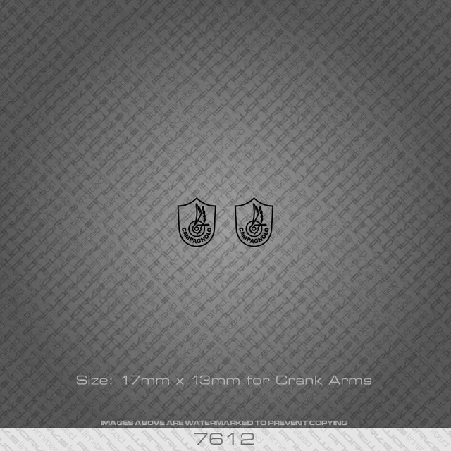 7612 - Campagnolo Bicycle Crank Arm Stickers - Decals