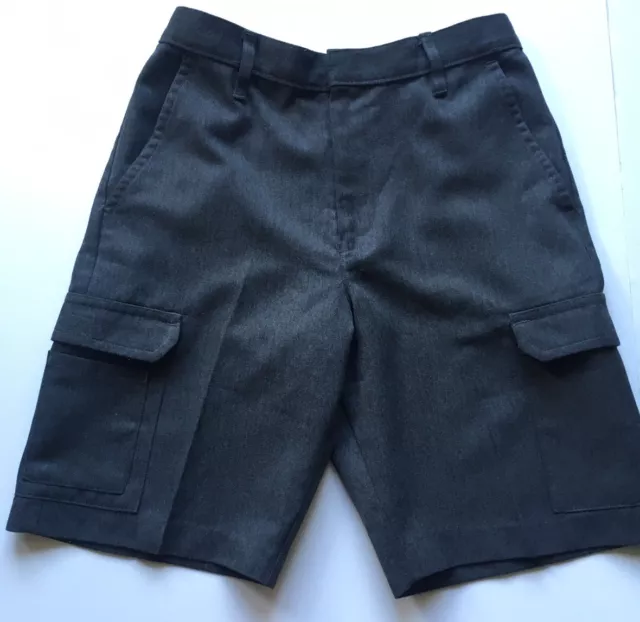 M&S BOYS SCHOOL Cargo Shorts Grey School Uniform Age 8 £5.99 - PicClick UK