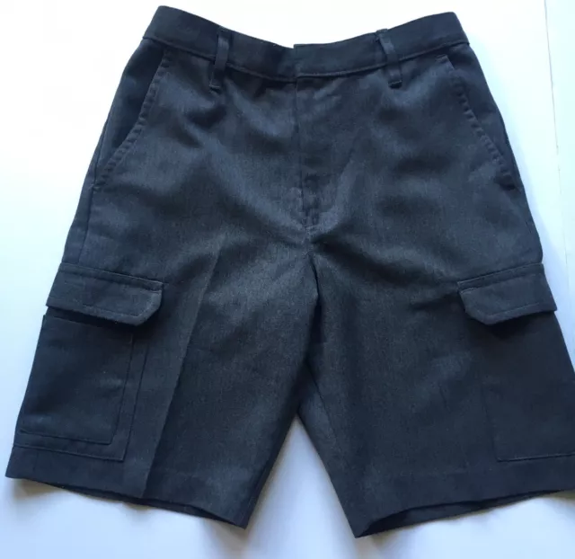 M&S pantaloncini cargo scuola ragazzi uniforme scuola grigia età 8