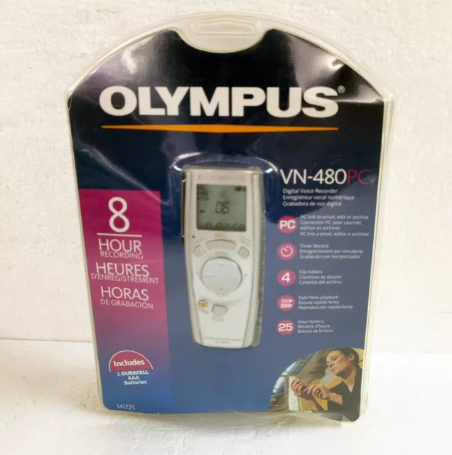 Olympus VN-480 PC (64 MB, 8 Hours) Handheld Digital Sound Recorder