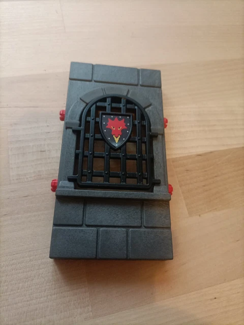 PLAYMOBIL 3269 MUR Plat avec Grille Château du dragon rouge chevalier
