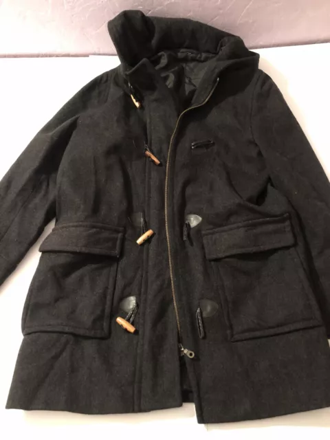 Manteau duffle-coat en laine taille Kiabi 38/M anthracite