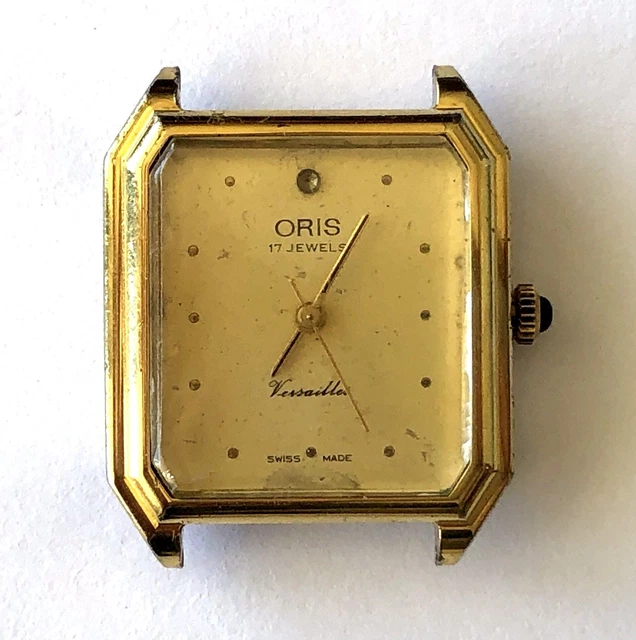 VINTAGE ORIS VERSAILLES 742 Wrist Watch 17 Jewels Wind Up No Band Parts Repair 29.99 PicClick