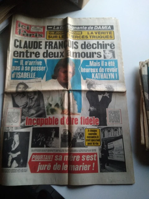 Claude Francois Sylvie Vartan rare french Magazine Copains