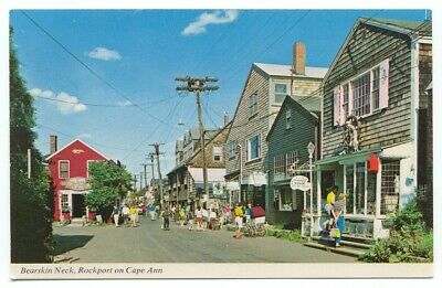 Bearskin Neck Rockport on Cape Ann Rockport MA Postcard ~ Massachusetts