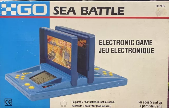 Vintage Electronic Game Go Sea Battle Battleship Style Game Tested  Working(t04)