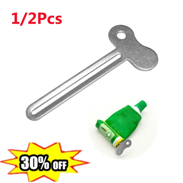 1/2PCS TUBE TOOTHPASTE Squeezer Keys Metal Roller Hair Dye Dispenser