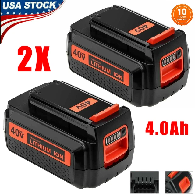 2X 4000mAh 40 Volt Max Lithium Battery For Black & Decker LBXR36 LBX2040 LSW36