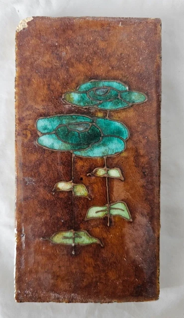 Characterful Antique 6 X 3 Inch Border Tile. Circa 19Th Century. (E)