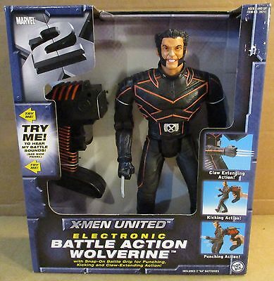 WOLVERINE ELECTRONIC BATTLE Action Figure Hero Marvel X2 Xmen 
