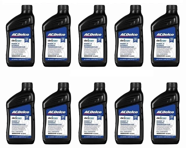 10 QUARTS AUTO. Transmission Fluid ATF AcDelco GMC OEM Full Synthetic