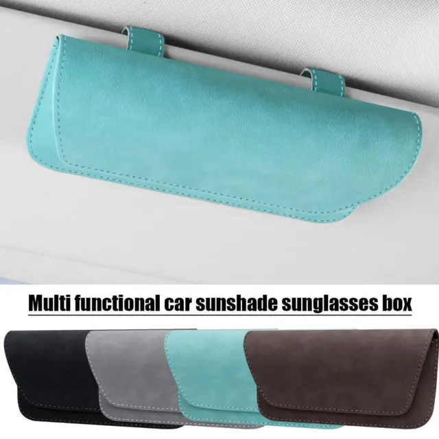 Car Glasses Eyeglasses Holder Car Glasses Sunglasses Case Suede Sun Glasses U9N2