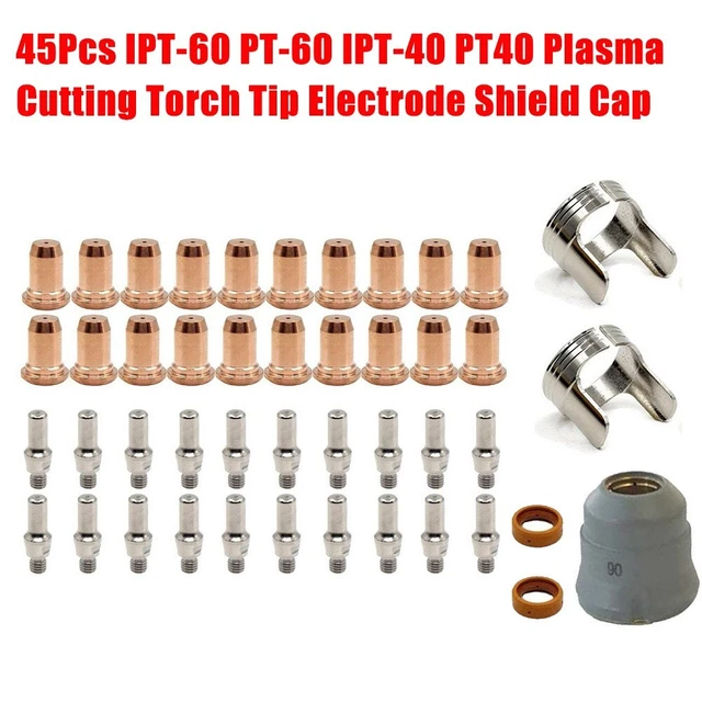ROM 13Pcs Kit D'accessoires Pour Torche De Découpe Au Plasma Électrodes Embouts De Buse Guide D