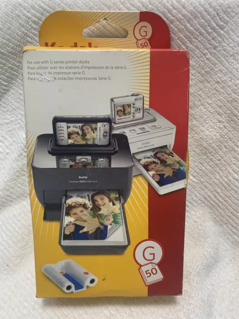 NEW Kodak G-50 EasyShare Printer Dock Color Cartridge & Photo Paper Refill Kit