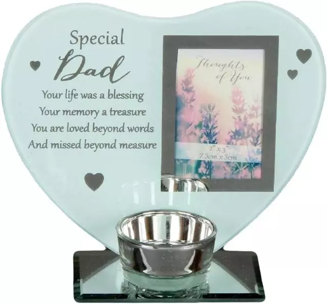 Soporte de luz de té Special Remembrance Memorial Dad, talla única