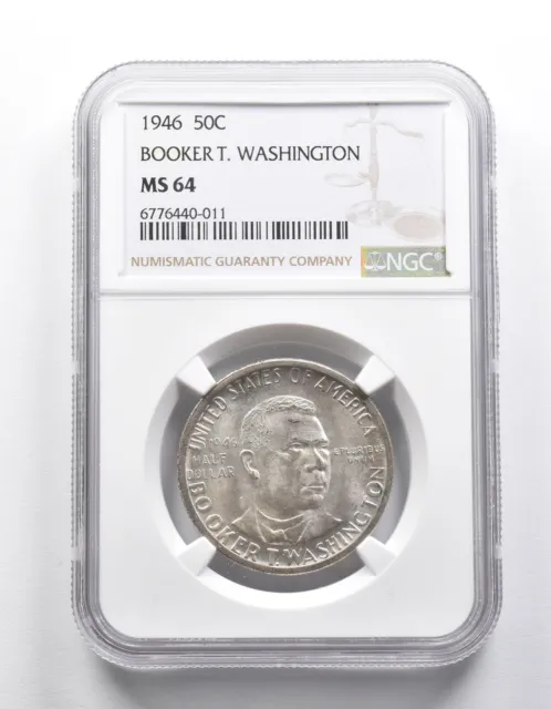 1946 Booker T. Washington Half Dollar NGC Commemorative MS64 *227