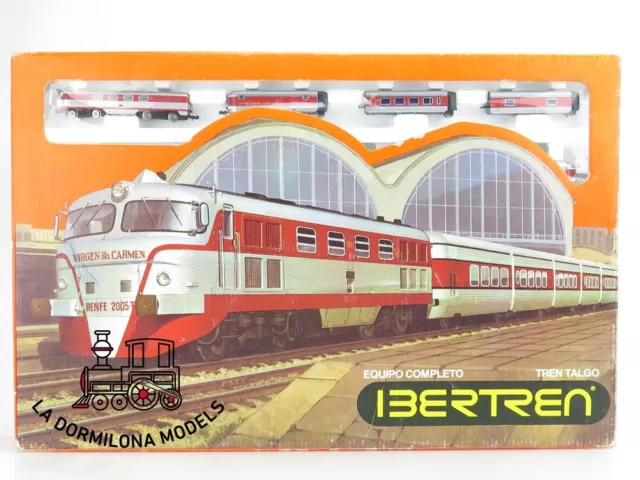 D0860 Escala N Ibertren 0860 Caja Completa Tren Talgo Con Locomotora 352 Renfe -