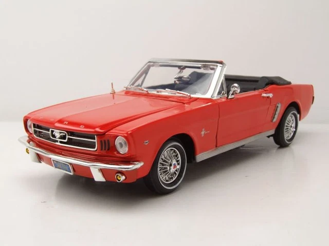 Ford MUSTANG Cabriolet 1964 1/2 Orange Maquette de Voiture 1:18 MotorMax