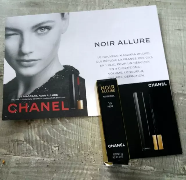 CHANEL MINI MASCARA NOIR ALLURE 3 ML Nouveau NEUF Collector