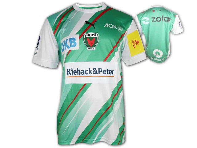 Füchse Berlin Heimtrikot 23 24 Green Puma Foxes Home Shirt Handball Jersey M-3XL