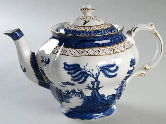 Booths Real Old Willow Blue Tea Pot 38724