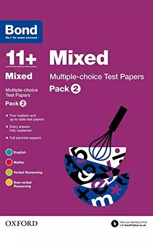 Bond 11+: Mixed Multiple-choice Test Papers: Pack 2 by Bond 11+ Book The Cheap