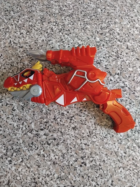 Power Rangers Red Gun POWER RANGERS DELUXE Dino Super Charge Red T-Rex Morpher Gun £9.99 ...