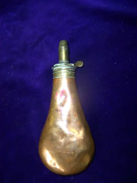 Antique Copper/Powder Flask/Found In A Clearance/19Th Century