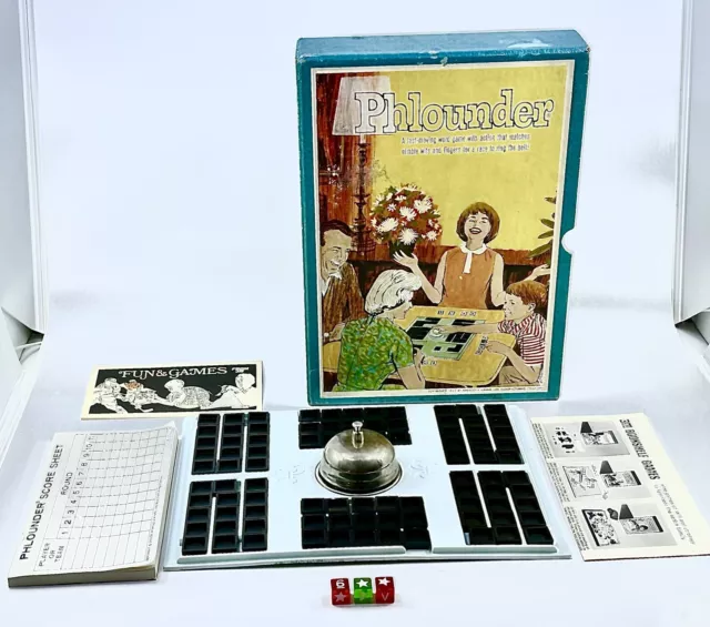 PHLOUNDER Vintage 1962 3M Bookshelf Board Game Fun And Action Word Game