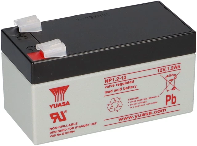 Yuasa NP4-12 Batterie 12V 4Ah de plomb scellée batterie d'acide