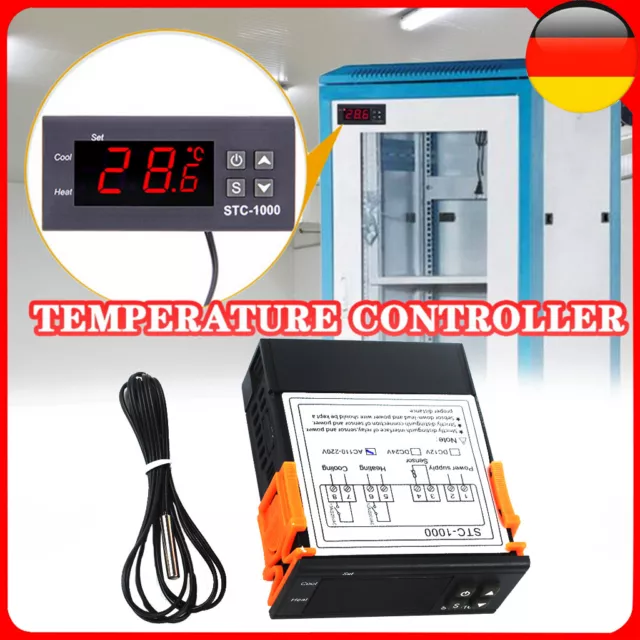 Temperaturregler STC-1000 Digital LCD Anzeige Thermostat AC 110-220V -50 ~99℃