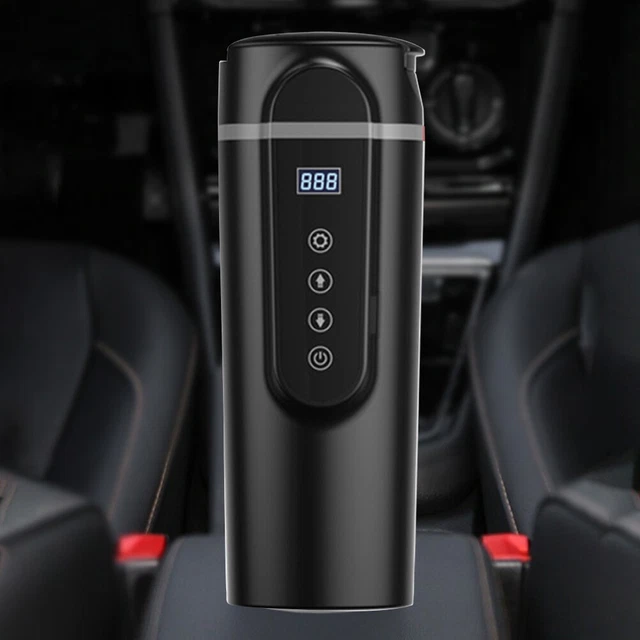 New 12V/24V Car Travel Electric Kettle Car Heating Mug With Anti Spill Lid