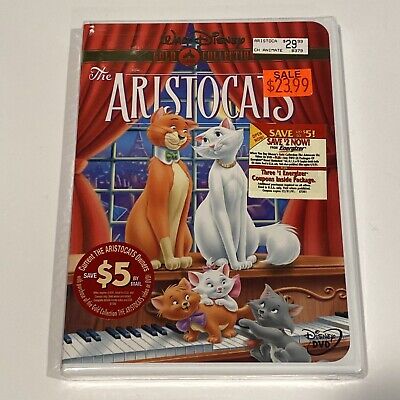 Walt Disney's The Aristocats DVD, Gold Collection Cat Cartoon Classic NEW SEALED