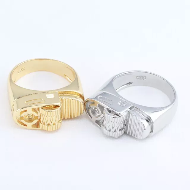 Jewelry Fashion Vintage Rock Ring Punk Lighter