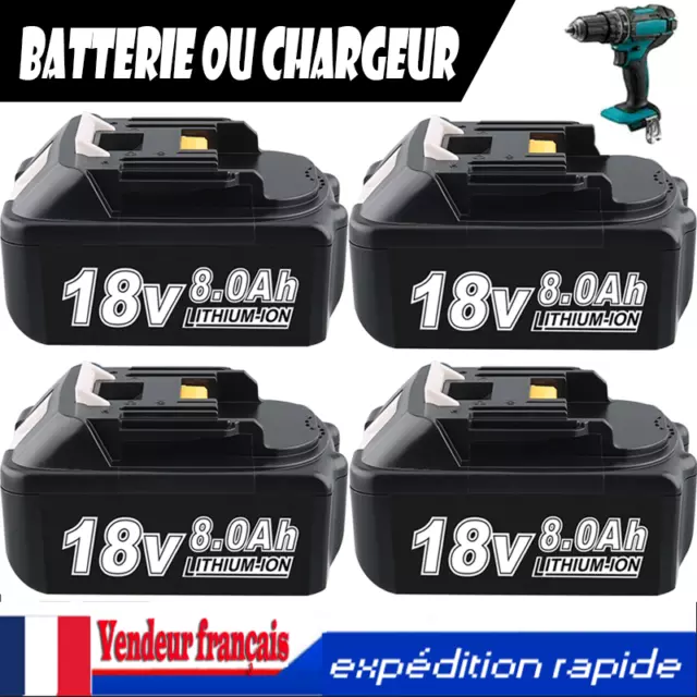 18V Pour batterie Makita 9Ah 8Ah 5.5Ah BL1890 BL1860B BL1850B BL1830 LXT Lithium