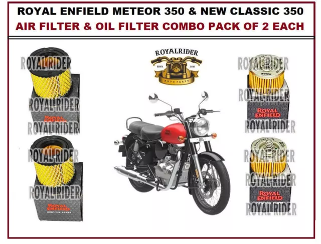 Se adapta a Royal Enfield METEOR 350 y NUEVO FILTRO DE AIRE CLASSIC 350 2PC...