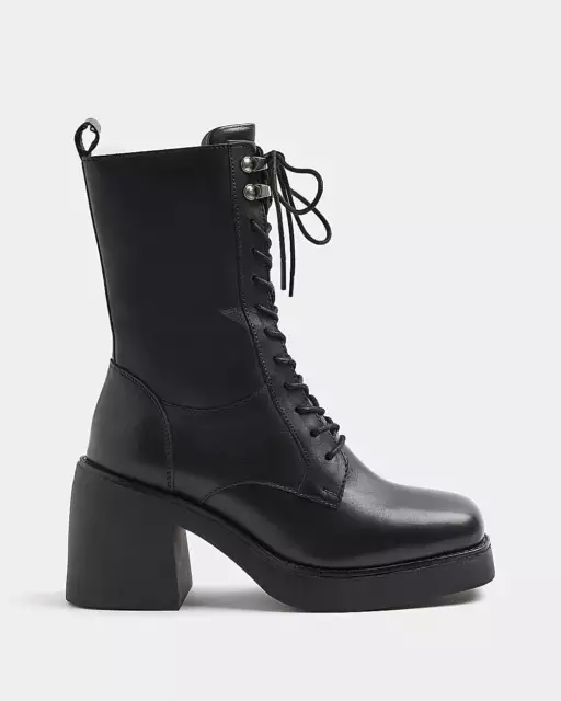 RIVER ISLAND WOMENS Black Knee high Boots Size UK 6 £34.00 - PicClick UK