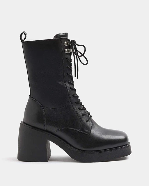 RIVER ISLAND WOMENS Black Knee high Boots Size UK 6 £34.00 PicClick UK