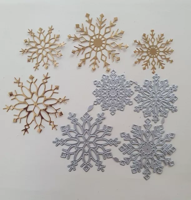Craft Metal cutting die Scrapbook Paper Cards - 4 x Snowflakes