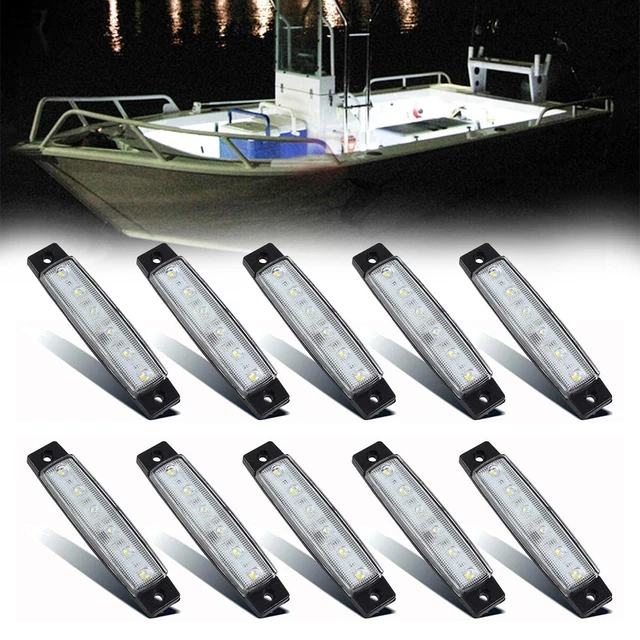 10 Pack Marine Boat LED Deck Courtesy Lights – Waterproof IP67 Blue Stern/Transom Lights By Aus-parts-seller