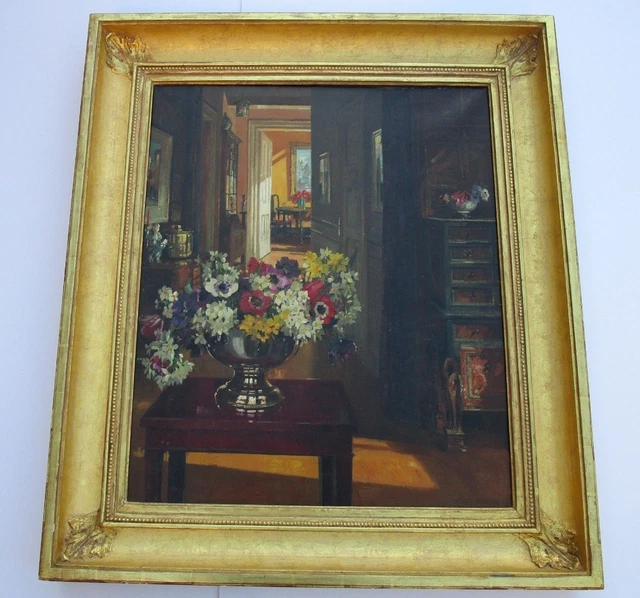 Finest Herbert Davis Richter Painting Antique Estate Interior Antiques Furniture Finest Herbert Davis Richter Painting Antique Estate Interior Antiques Furniture