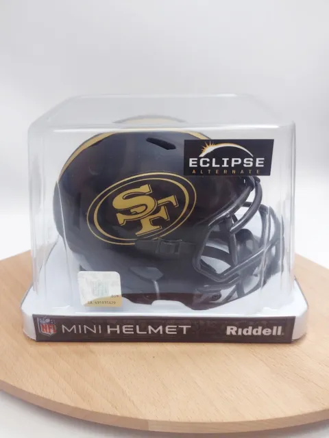 Black Eclipse Mini Football Helmet - NFL - San Francisco 49ers